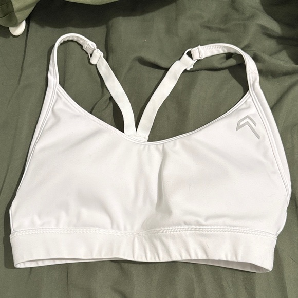 Oneractive White Sports Bra - Picture 2 of 5